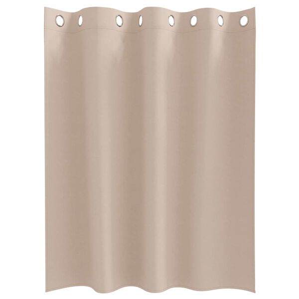 vidaXL Rideaux occultants avec anneaux 2 pcs Taupe 140 x 140 cm