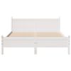 vidaXL Cadre de lit sans matelas blanc 140x190 cm bois de pin massif