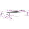 vidaXL Cadre de lit sans matelas gris b&eacute;ton 180x200 cm bois ing&eacute;nierie