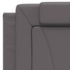vidaXL Cadre de lit Viana sans matelas gris 100x200 cm similicuir