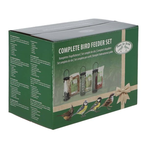 Esschert Design Ensemble complet de mangeoires à oiseaux S 3 pcs