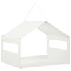 vidaXL Mangeoire &agrave; oiseaux suspendue Acier Blanc 30 x 23 x 23 cm