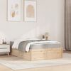 vidaXL Lit avec matelas 120x190 cm bois massif de pin