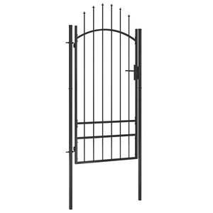 vidaXL Portail de jardin Woerden acier 1x2 m noir