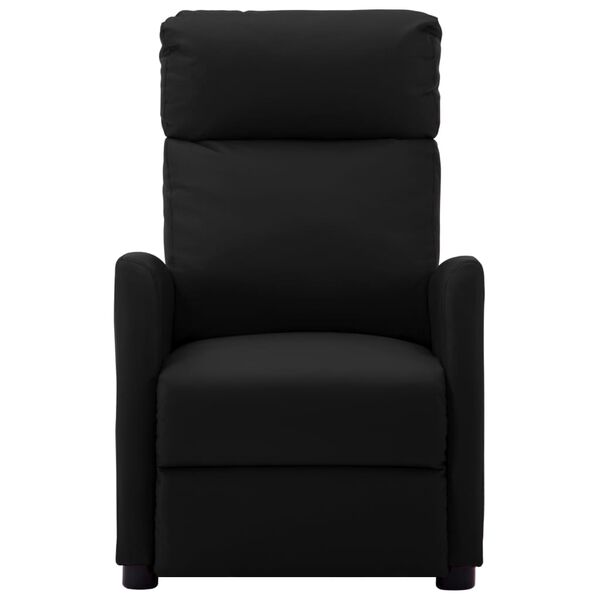 vidaXL Fauteuil de massage Noir Similicuir