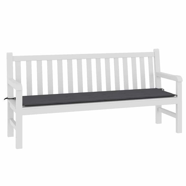 vidaXL Coussin de banc de jardin anthracite 180x50x3 cm tissu oxford