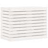 vidaXL Panier &agrave; linge blanc 88,5x44x66 cm bois massif de pin