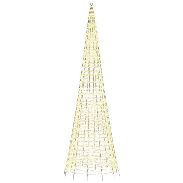 vidaXL Sapin de No&euml;l &agrave; LED 1534 LED blanc 500 cm