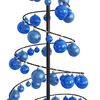 vidaXL Sapin de No&euml;l &agrave; LED avec boules 100 LED blanc chaud 150 cm