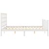vidaXL Cadre de lit sans matelas blanc 160x200 cm bois de pin massif