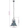 vidaXL Lampe suspendue 34x34x146 cm aluminium