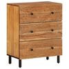 vidaXL Armoires latérales 2 pcs 60x33x75 cm bois massif d'acacia