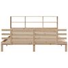vidaXL Lit biblioth&egrave;que sans matelas 180x200 cm bois massif de pin