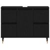 vidaXL Meuble de Lavabo de Salle de Bain Chêne noir 80 x 33 x 60 cm
