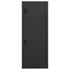 vidaXL Armoire à selles Anthracite 53x53x140 cm Acier