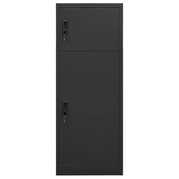 vidaXL Armoire à selles Anthracite 53x53x140 cm Acier