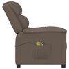vidaXL Fauteuil de massage &eacute;lectrique Gris Similicuir