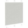 vidaXL Store pliss&eacute; gris clair 120x150cm largeur du tissu 119,4cm