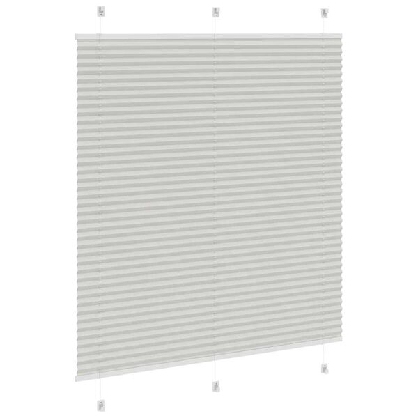 vidaXL Store pliss&eacute; gris clair 120x150cm largeur du tissu 119,4cm