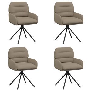 vidaXL Chaises de salle &agrave; manger pivotantes 4 pc Simili cuir
