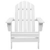 vidaXL Chaise de jardin bois blanc