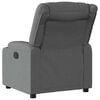 vidaXL Fauteuil inclinable &eacute;lectrique Gris fonc&eacute; Tissu