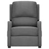 vidaXL Fauteuil de massage inclinable Gris clair Tissu