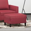 vidaXL Repose-pied Rouge bordeaux 60x50x41 cm Similicuir