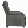 vidaXL Fauteuil Gris fonc&eacute; Tissu