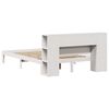 vidaXL Lit biblioth&egrave;que sans matelas blanc 140x200 cm bois pin massif