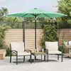 vidaXL Parasol de jardin avec m&acirc;t en acier vert 268x268x226 cm