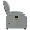 vidaXL Fauteuil de massage inclinable gris clair tissu
