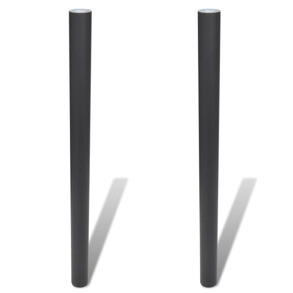 vidaXL Tableau noir autocollant mural 0,45x2 m 2 rouleaux avec craies