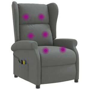 vidaXL Gris fonc&eacute; Tissu