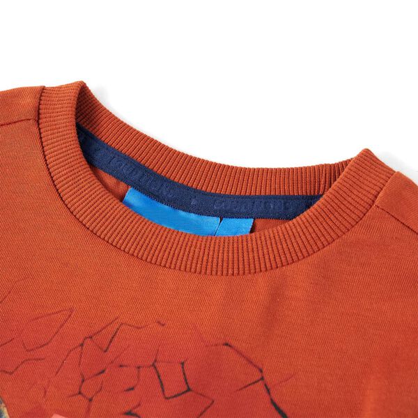 T-shirt enfants &agrave; manches longues rouille clair 116