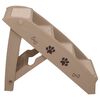 vidaXL Escaliers pliables pour chiens Marron 62x40x49,5 cm