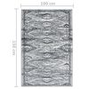 vidaXL Tapis BCF Gris oriental 100x150 cm