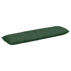 vidaXL Coussin de Dos Vert Jungle 180 x 50 cm Tissu en velours c&ocirc;tel&eacute;