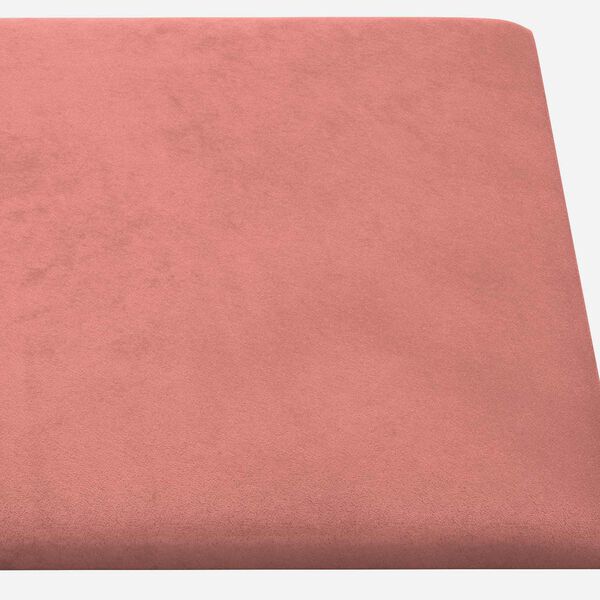 vidaXL T&ecirc;te de lit murale 12 pcs Rose 30 x 15 cm Velours