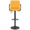 vidaXL Tabouret de bar Jaune moutarde Tissu