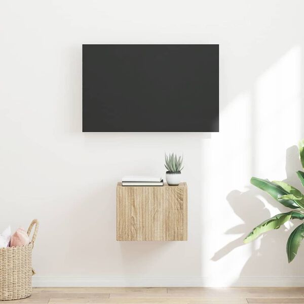 vidaXL Meuble TV mural Sonoma 60 x 31 x 29.5 cm Bois d'ingénierie