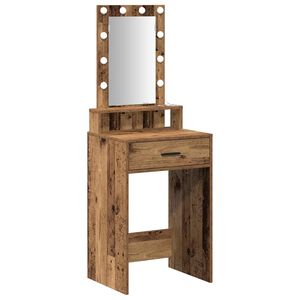 vidaXL Table de Toilette Marron 50 x 41 x 140 cm Bois d'ing&eacute;nierie