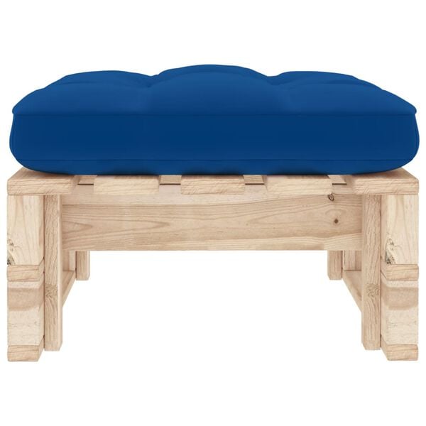 vidaXL Pouf palette de jardin bois de pin impr&eacute;gn&eacute;