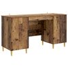 vidaXL Bureau Bois ancien 142,5 x 50 x 75 cm Bois d'ing&eacute;nierie
