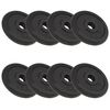 vidaXL Plaque de poids 8 pcs 8x2,5 kg Fonte
