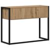 vidaXL Table d'appoint avec stockage Ch&ecirc;ne artisan 100 x 36 x 75 cm