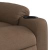 vidaXL Fauteuil de massage inclinable Marron Tissu
