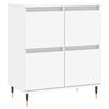 vidaXL Buffets 2 pcs blanc bois d'ing&eacute;nierie