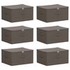 vidaXL Bo&icirc;te de rangement 6 pc Tissu intiss&eacute; 50 x 30 x 25 cm 37,5 L