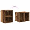 vidaXL Armoire suspendue avec stockage Bois ancien 30 x 29,5 x 40 cm